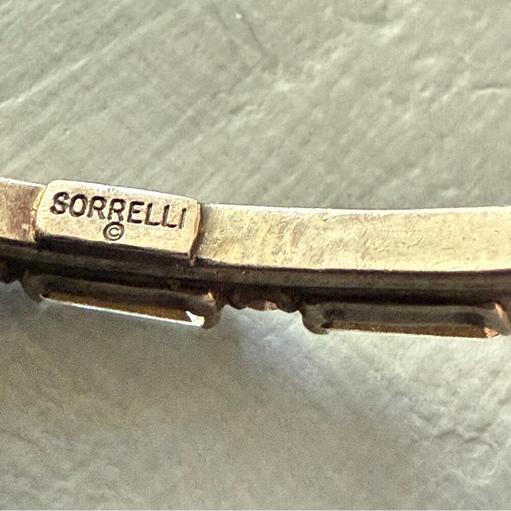 Sorrelli Crystal Hammered Cuff Bracelet - Picture 7 of 9
